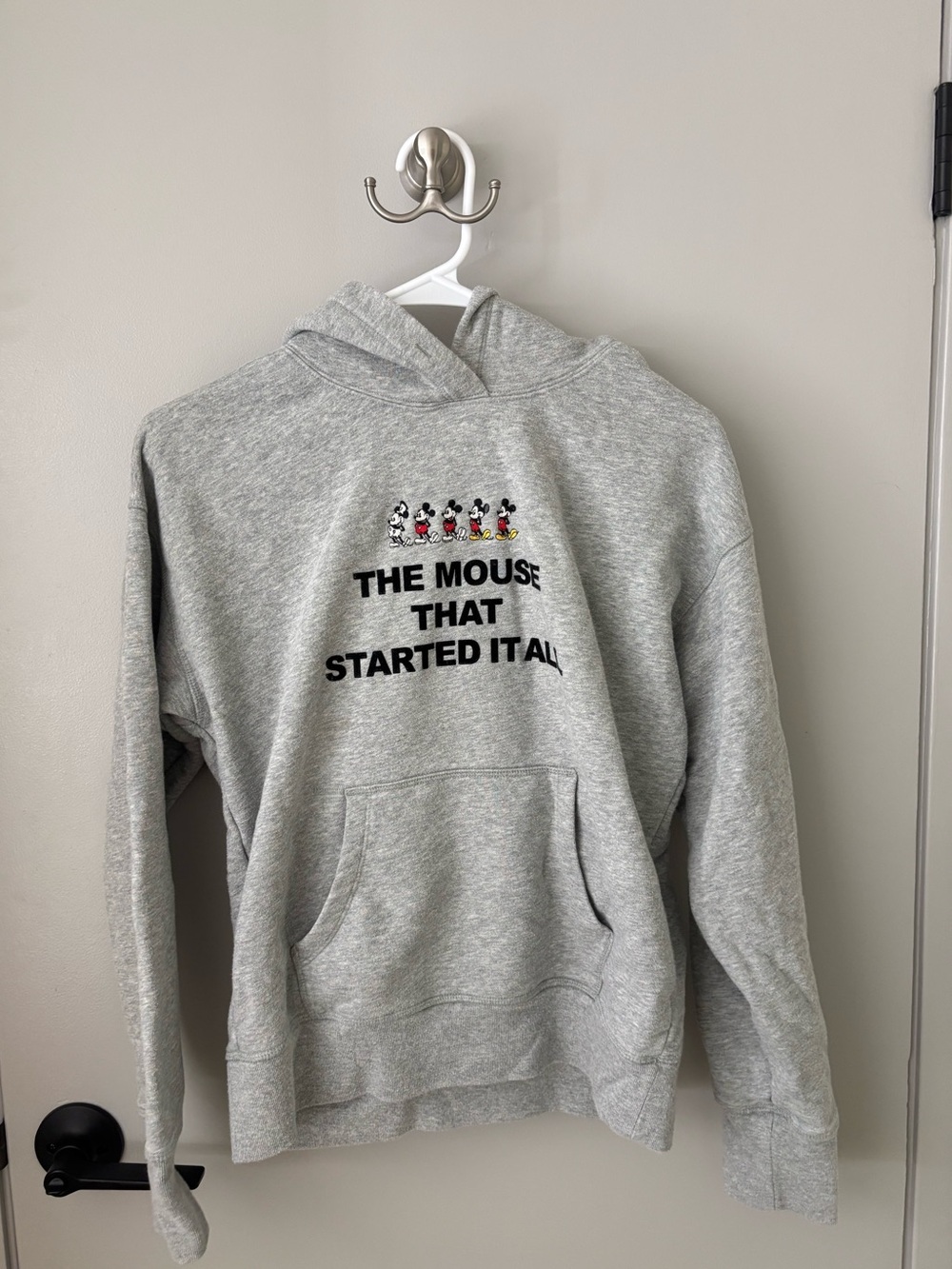Uniqlo UT Disney Mickey Mouse “The Mouse That Started It All” Gray Hoodie